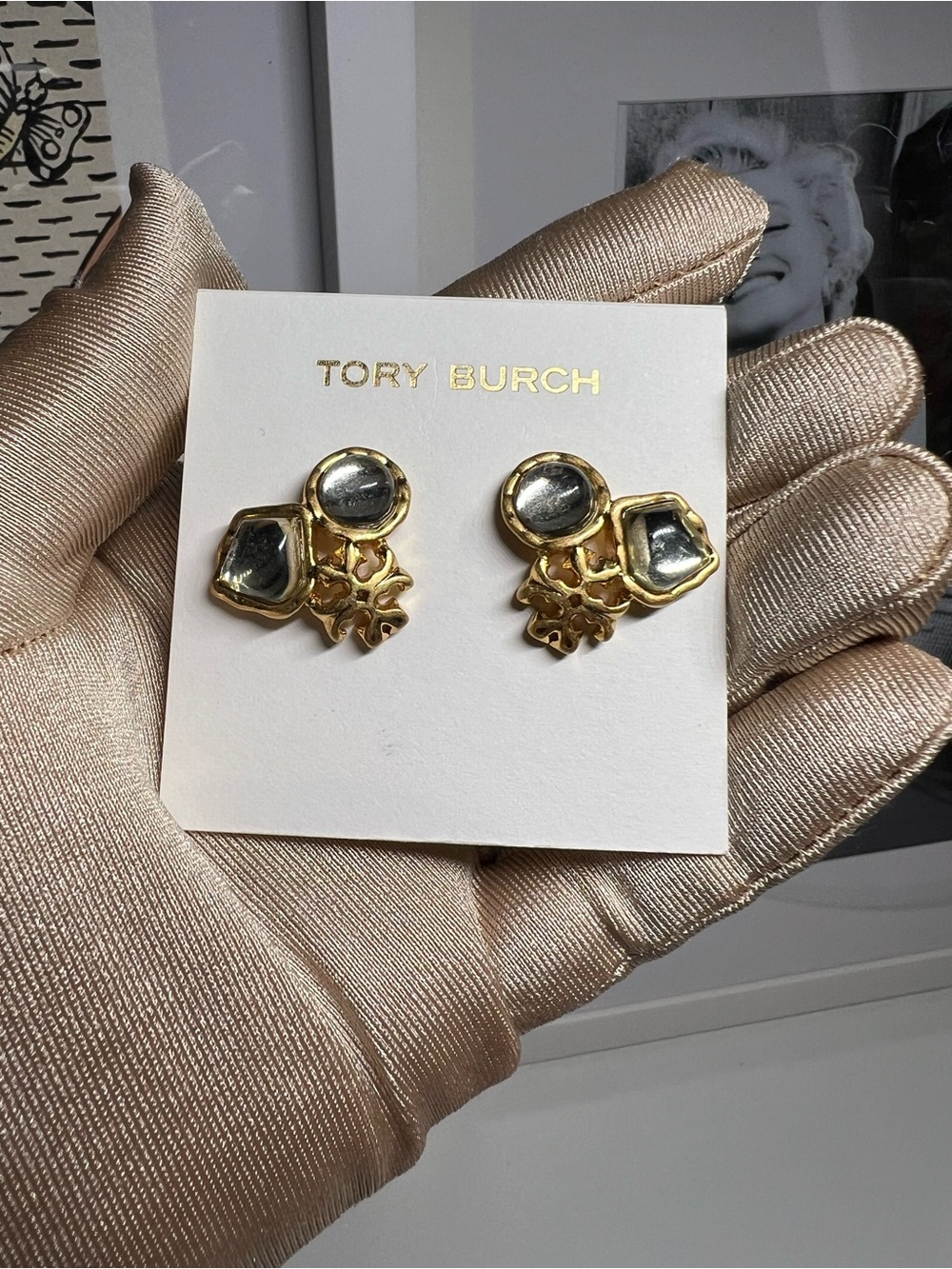 TORY BURCH Roxanne Cluster Stud Earrings